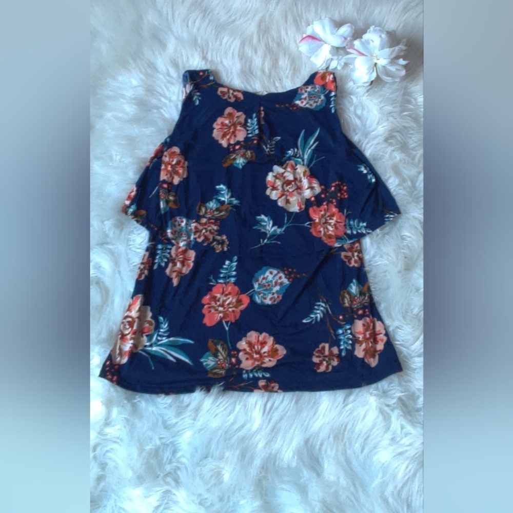 Ace Fashion Floral Tank Top Size Large - Picture 2 of 4